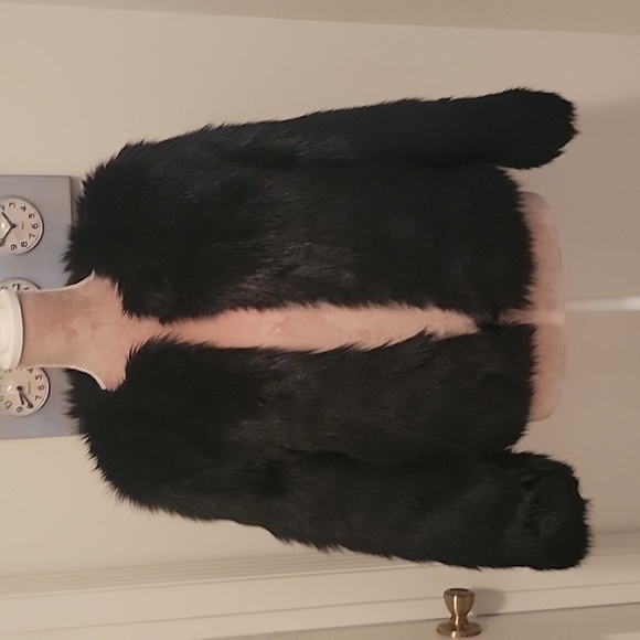 H&M Black Faux Fur Kids Jacket - Picture 5 of 6